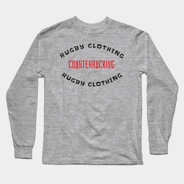 counterrucking rugby clothing t shirt Long Sleeve T-Shirt by counterrucking